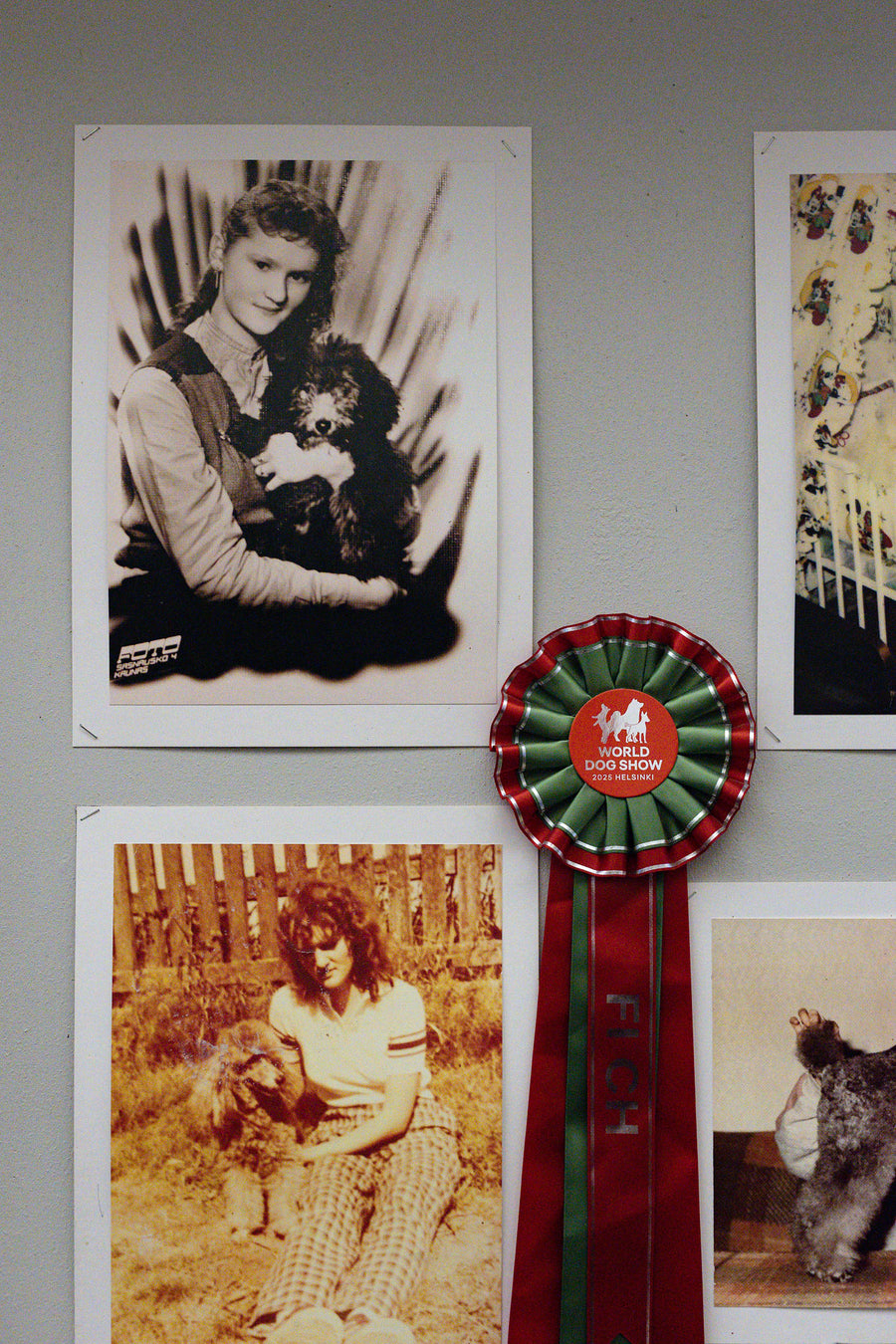 Fifteen-year-old Janita with her silver poodle Kika