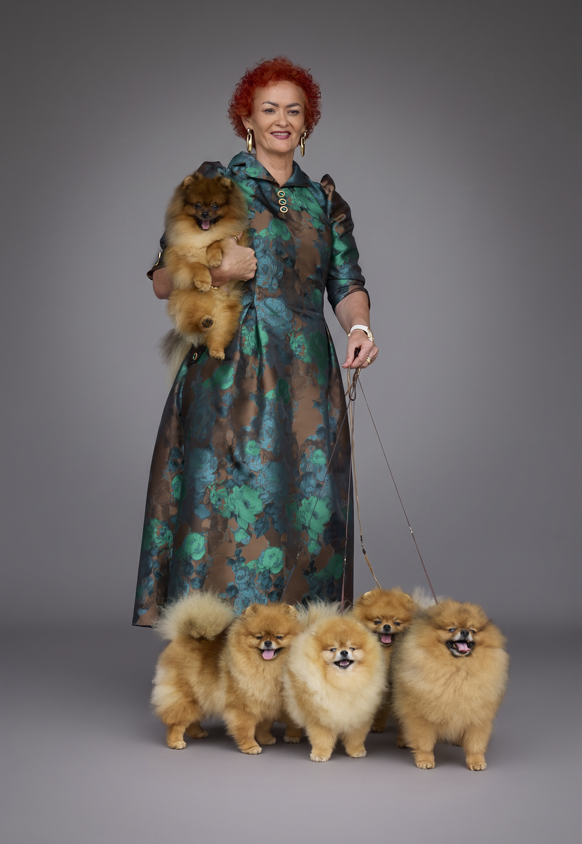 Janita with "Tauro Kennel" dogs